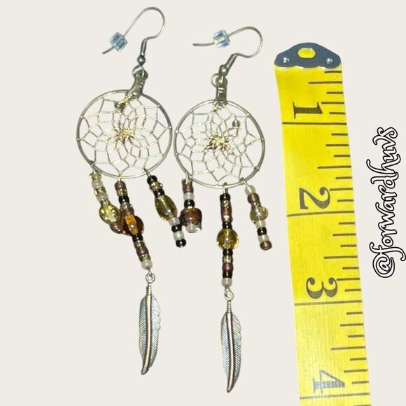 Bundle Sale 3 for $15 | Dreamcatcher Dangle Earrings – Intricate and Symbolic - Picture 5 of 6